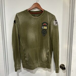 Diesel And Ducati Crewneck Sweatshirt, Large, Vintage, Patches, Motorcycle